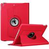 Fintie Custodia rotante per iPad 9a generazione (2021) / 8a generazione (2020) / 7a generazione (2019) 10,2 pollici, copertura girevole a 360 gradi con supporto per matite, auto Wake Sleep, rosso
