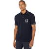 Armani Exchange New Classic Icon Project Basic Must Have Polo da Uomo, Blu Navy, S