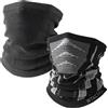 WTACTFUL Scaldacollo invernale (1 confezione o 2 pezzi), maschera traspirante per sci, snowboard, corsa, escursionismo, nero e giallo, Taglia unica