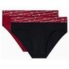 Emporio Armani Allover Shiny Logoband - Slip da Uomo, Confezione da 2, Nero, L, Nero, L