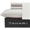 Tahari Home - Lenzuola, morbida, 6 pezzi, biancheria da letto con federe abbinate, set di biancheria da letto in microfibra resistente alle pieghe, decorazione in rilievo per la stanza (viti betulla