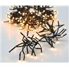 Spetebo Catena luminosa a LED bianca calda con timer - 8 m/400 LED - Illuminazione per albero di Natale con funzione dimmer - Luce decorativa per esterni ed interni