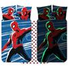 BrandMac Spiderman Copripiumino Neonato 100x135 + Federa 40x60 Cotone Brillante Buio