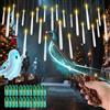 MOZC 24pcs candele sospese con bastone magico, Candele galleggianti con 25 batterie (incluso), LED candele sospese con timer 6H, Luce calda lampeggiante floating candles festa di compleanno deco.