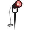 AHOTSUK Faretto da giardino a LED, impermeabile, IP66, 5 W, 12 V CC, cambia colore, luci paesaggistiche a bassa tensione, per esterni, illuminazione RGBW (1 confezione)
