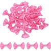 QUARKZMAN 30Pz Fiocchetti Rosso Rosa 3.8x2.5cm Fiocchi Nastro Raso per Creazioni Regalo Fiocco Piccoli per Decorazioni all'Ingrosso Mini Fiocchetti Natalizi