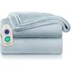 Blumtal Coperta Pile 150x200cm - Coperta Plaid divano super morbida - Coperta Divano certificata OKEO-Tex - winter blanket blu chiaro