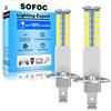 SOFOC H1 Bulb LED Headlight P14.5S Bianco 2W 6V 12V 24V 6-30V AC/DC Pronto Canbus per Fendinebbia/Abbaglianti/Anabbaglianti & DRL 2Pz