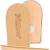 FOOT MATE Solette Rialzate per Tallone 1 Paio - Alzatacchi in pelle - Suola Scarpe Rialzata - Soletta Alzatacco Uomo u Donna (M, 10 mm)