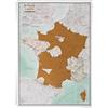 Maps International Mappa della Francia a Gratter 59 x 42 cm - Poster da Gratter le regioni e i dipartimenti francesi Visitate - Maps International + 50 anni di esperienza nella mappa