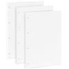 OVISEEN 135 Fogli Carta Ricambio A4 Bianchi 4 Fori, 100 g/m², Formato 290x210mm | Ricambi Fogli, 4 Fori Distanza 75mm, Carta Senza Righe Ideale Per Scuola, Ufficio, Lavoro, Appunti E Pianificazione Personale