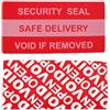 TSPC SECSEAL (R) 200 adesivi a prova di manomissione a trasferimento parziale ad alto residuo vuoti/etichette antimanomissione/sigilli anti-contraffazione (rosso opaco, 2,5 x 5,1 cm, senza logo)