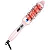XINYUNXIN Spazzola Asciugacapelli e Volumizzante, Spazzola Ad Aria Calda e Styler 2-in-1 con Tecnologia a Infrarossi, Riscaldamento Rapido 30s, Display LCD, Styling e Cura Capelli Professionale #Rosa