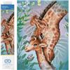 DIAMOND DOTZ DD7.080 - Set per diamond painting 5D con giraffa Guiding Love, set creativo con 8.026 pietre a mosaico diamantate, 27 x 35 cm, kit completo per adulti e bambini dai 6 anni in su