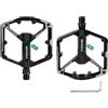 SUPAWAY 1 Paio di Pedali per Bici 9/16 Asse in Alluminio, Pedali a Piattaforma Antiscivolo per MTB, BMX, Bici da Corsa, con Indicazione Sinistra/Destra (Irisato)