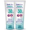 Safe Sea Protezione Solare Ossido di Zinco SPF30 | Protezione Solare Minerale Trasparente per il Viso Senza Residui Bianchi | Lozione Anti-Pungiglione di Meduse | Sicuro per le Barriere Coralline |