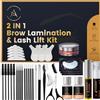 AURAE Laminazione Ciglia Kit Completo, Kit per laminazione sopracciglia, Soluzione 2 in 1, delle Sopracciglia a Casa, Durata 6-8 Settimane, 15 Applicazioni, DIY Lash Lift - ABLK2