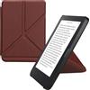 kwmobile Custodia Pieghevole Origami Compatibile con Kobo Clara 2E Cover - Cover Magnetica Pelle PU eReader con Stand - mora
