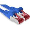 1aTTack.de - 1x cavo patch CAT6 da 10 m S/FTP schermatura PIMF CAT.6 cavo di rete RJ45 cavo Ethernet DSL router LAN switch modem pannello patch - blu - 1 pezzo