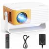 YOTON Mini Proiettore 15000 Lumens, Yoton Y3 Proiettore Portatile, Videoproiettore 4K Supporto Full HD 1080P, Auto Keystone, Zoom 50%, Per Phone/TV Stick/HDMI/USB/TF, Ideale per Cinema Casa, Viaggio