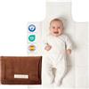 MIMUSELINA Fasciatoio Portatile Neonato | Fasciatoio da Viaggio Pieghevole, Impermeabile e Leggero | Esterno 100% Cotone, Senza BPA | Ideale come Regalo Neonato | Fatto a Mano in Spagna
