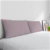 Italian Bed Linen Coppia Federe Max Color 100% cotone, Made in Italy, 50x80 cm con patella interna, Tinta Unita - ROSA ANTICO