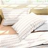 Ruggeri Set Lenzuola Completo Letto Matrimoniale Cotone, Lollipop Arancioni | 4 Pezzi in 100% Cotone di Alta Qualità, Lenzuolo con Angoli 170x200 cm, Lenzuolo Piatto 240x280 cm e 2 Federe 50x80 cm