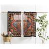 Popular Handicrafts Tende da cucina indiane con motivo mandala, stile hippie, motivo zingaro bohemien, sole luna, bellissimo drappeggio, camera da letto, soggiorno, balcone, mantovana dorata