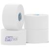 OK TAPE Nastro sportivo bianco, set di 4 rotoli di nastro (3.8 cm x 13.7 m), nastro autoadesivo con forza adesiva extra forte, Bianco