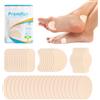 Promifun Moleskin Strips with Adhesive Blister Prevention Pads Mole Skin Tape Stickers for Feet Heel Shoes Padding,48 Sheets of 4 Shapes (96 Pieces Total)
