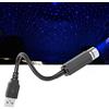 Ladieshow Luce Notturna Stella Tetto Auto, Proiettore per Luce Notturna USB Portatile Regolabile Atmosfera Cielo Stellato per Tetto Automatico Plafoniera