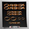 Stickersland Kit adesivi compatibile con telaio Orbea MTB Mountainbike e casco | decals sticker Decalcomanie bici scritte loghi | Stickersland® (Rame/Bronzo Lucido Metallizzato)