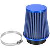 Fydun Filtro dell'aria Kit induzione aspirazione aria fredda ad alta portata per auto Cono in mesh ad alta (Blu)