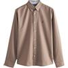 NEXT Uomini Camicia Oxford a Maniche Lunghe Pietra Neutra M