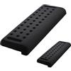 PORFOYO Set di 2 poggiapolsi per tastiera, in memory foam, contro il dolore al polso e ai gomiti, tastiera antiscivolo, poggiapolsi per ufficio e casa, ergonomico