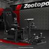Zootopo Flight Racing Simulator Cockpit Con Sedile Nero Regolabile G29 G923