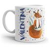 Paolo Chiari Tazza in Ceramica Caffè e Tè, Personalizzata con Nome, Idea Regalo Compleanno per Amici e Familiari, Certificata per Alimenti, Adatta al Microonde, Made in Italy (Valentina)