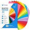 DIYtastic 50 fogli di carta colorata - 220 g/m² - Carta per bricolage & carta colorata - per stampanti e mestieri - Carta colorata e cartoncino colorato