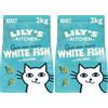 Lily's Kitchen - Crocchette sane e deliziose di pesce per gatti, 2 kg (Confezione da 2)