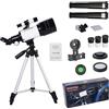 ACESOME ㅤ Acesome, telescopio per bambini e principianti, 15 x 150 x telescopio astronomico, con treppiede allungabile, supporto per telefono, filtro lunare