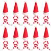 Dereine 20 Pezzi Mini Cappello di Natale, Mini Cappello da Babbo Natale, Mini Sciarpa Natalizia, Cappello Natalizio per Decorazioni da Tavola, Dolci, Piccoli Regali