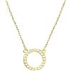 Sofia Milani - Collana da Donna in Argento 925 - Placcata in Oro con Pietra Zircone - Ciondolo a Cerchio - N0671