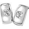 Breil Gioiello TJ4053 collezione STYLIZE, ORECCHINI da DONNA in ACCIAIO, CRISTALLI colore ARGENTO misura 23 con ZIRCONIA