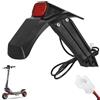 CERFFOOL Kit Parafango Posteriore per KUGOO KuKirin G2 Pro DB Accessori di Ricambio con Fanale Posteriore e Supporto Parafango Antispruzzi per Scooter Elettrico Accessori