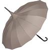 VON LILIENFELD Ombrello Matrimonio Parasole Donna Pagoda Charlotte taupe grigio