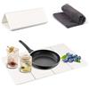 BigKing Tappetino da cucina in pietra pieghevole 60 x 39 cm, tappeto asciutto stoviglie con asciugamano, asciugatura rapida e super assorbente per macchina da caffè, vasellame, tazze