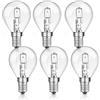 Liuyife G45 E14 Lampadina 28W Dimmerabile, Bianco Caldo 2700K, 370LM, Lampadine Transparente Golf G45 con Attacco E14 per Lampadari, Applique, Confezione da 6