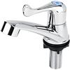 Smandy Rubinetto per Lavabo in ABS, Miscelatore Monocomando per Bagno e Finitura in Plastica, Attacco G1/2, Installazione a Freddo