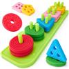 hahaland Gioco Sensoriale Silicone Bambini 1 Anno, Gioco Impilabile Morbido