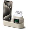 elago Supporto di Ricarica 3 in 1 per iPhone, Apple Watch e AirPods